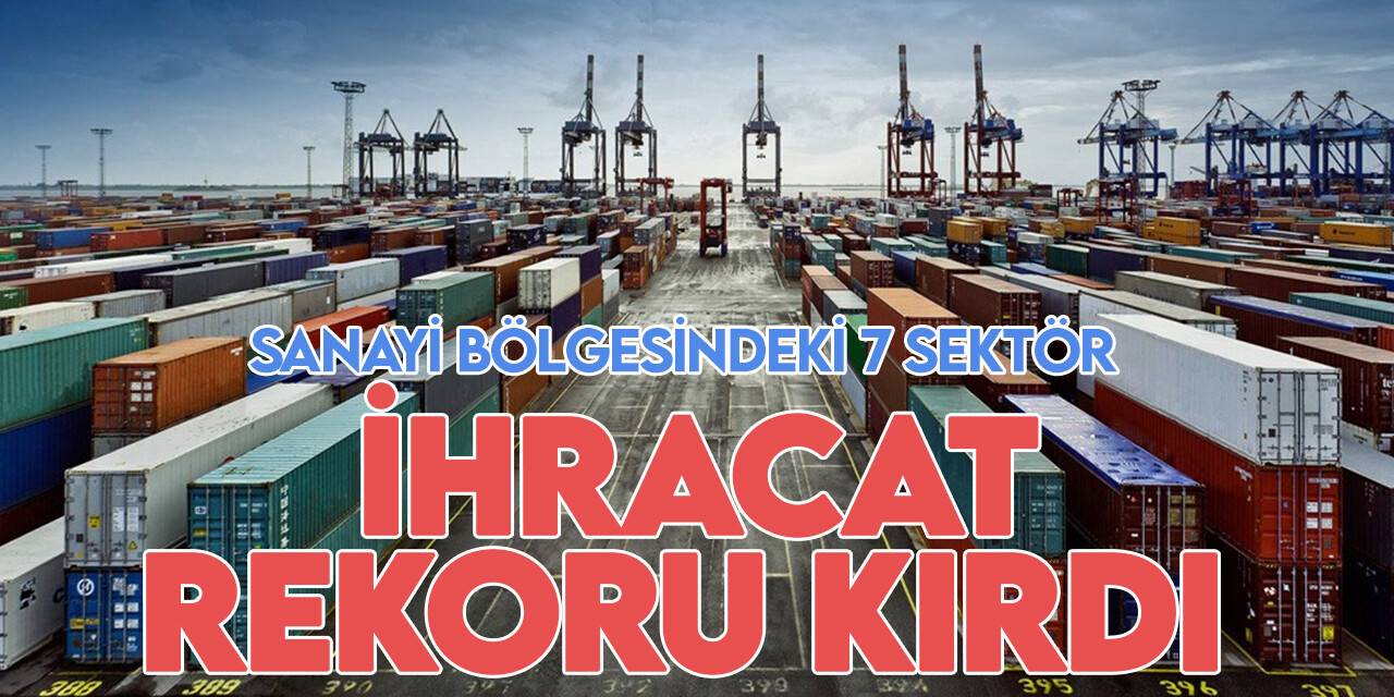 Sanayi bünyesindeki 7 sektörden ihracat rekoru