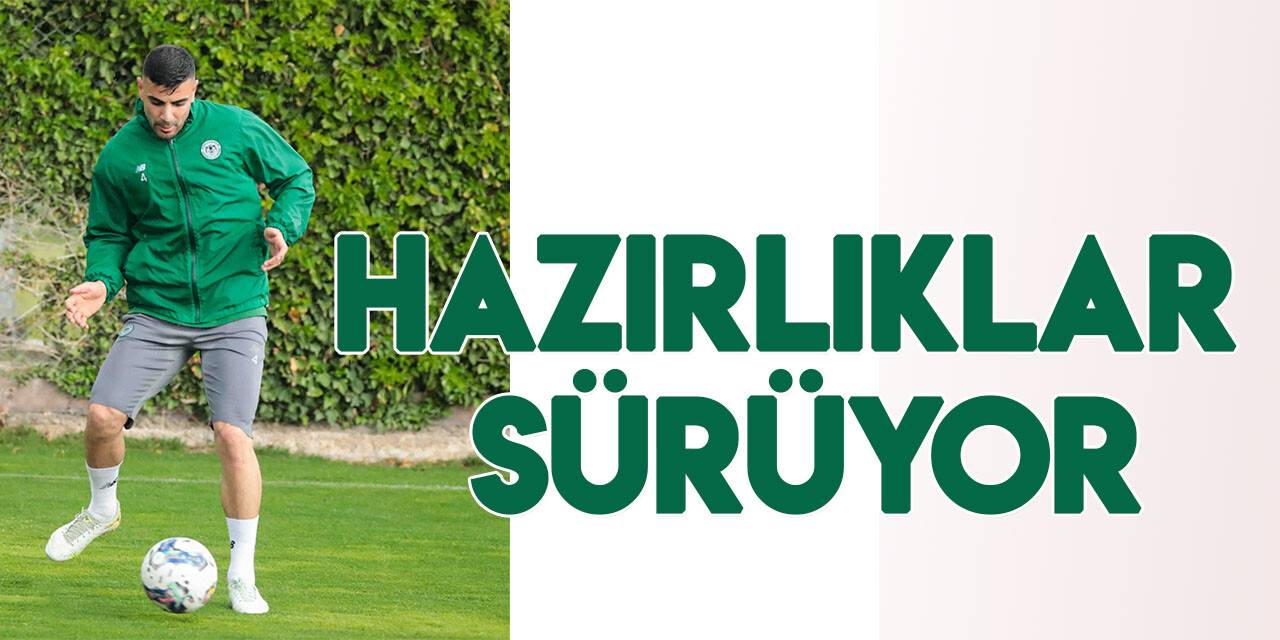 Arabam.com Konyaspor, Corendon Alanyaspor maçı hazırlıklarını sürdürdü