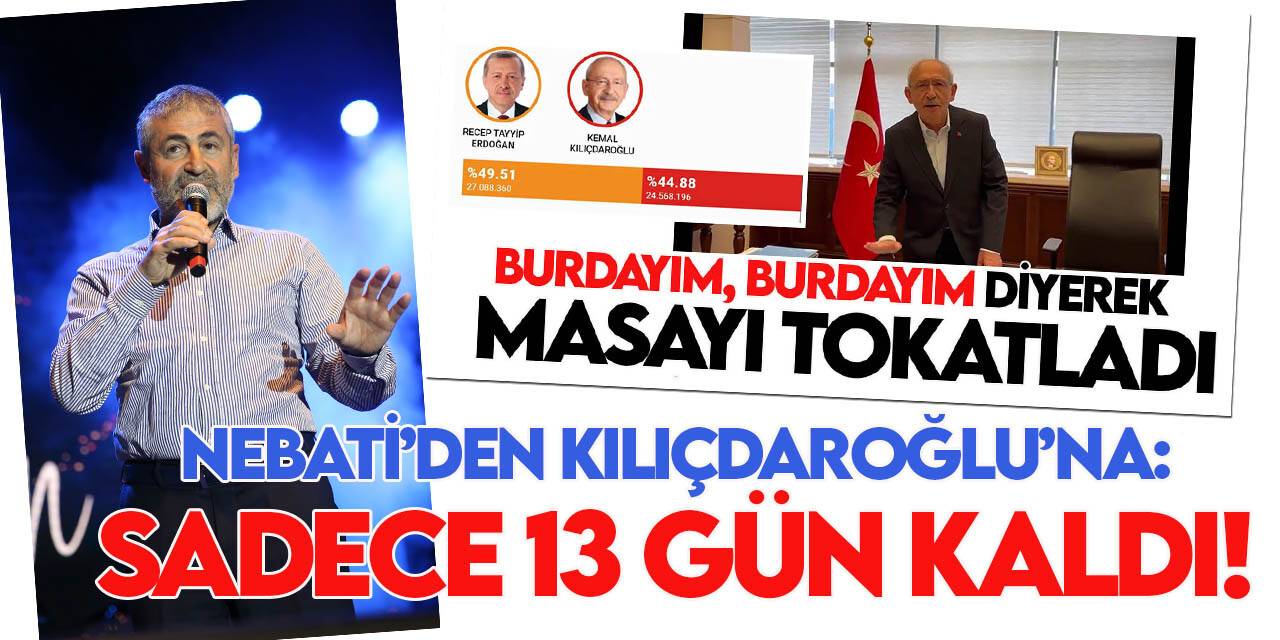 Bakan Nebati'den Kılıçdaroğlu'na: Cumhurbaşkanımızın sizi siyasetten emekli etmesine sadece 13 gün kaldı!