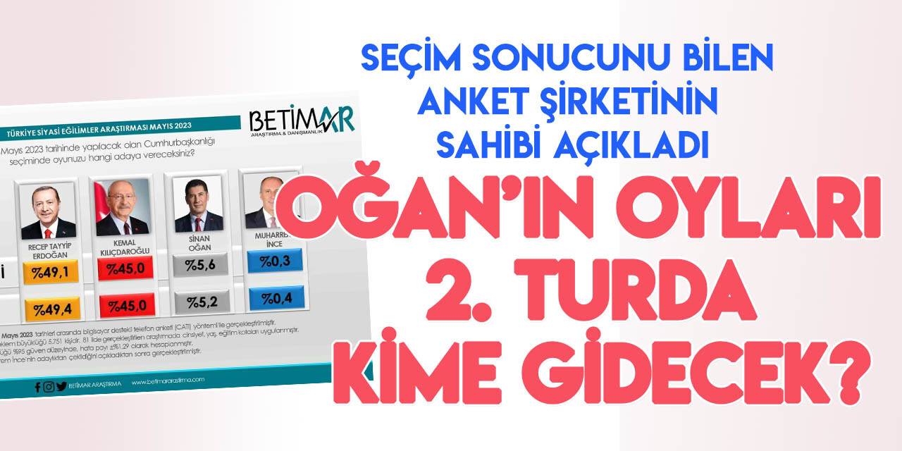 Sinan Oğan'ın oyları ikinci turda kime gidecek?