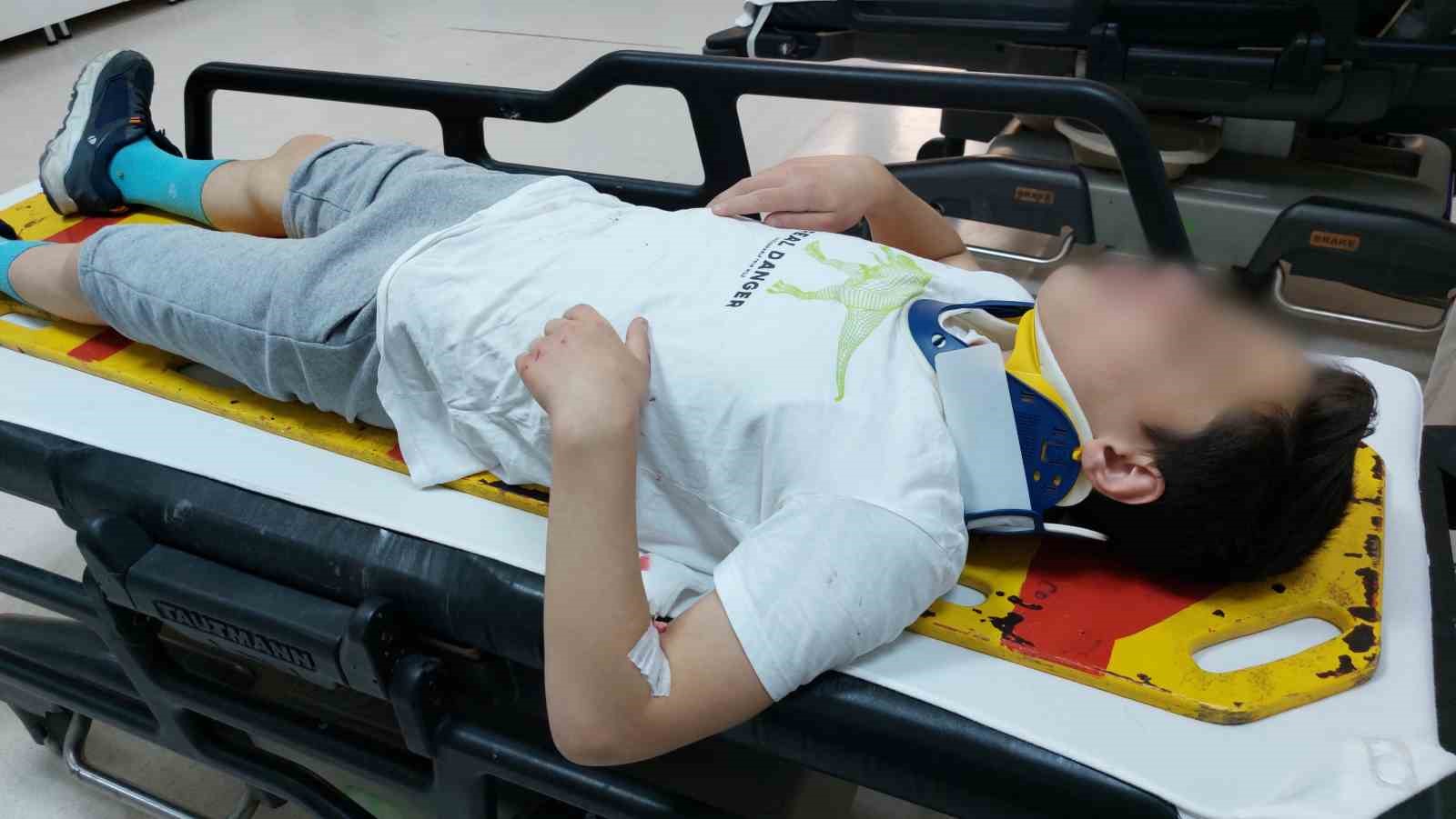 Kazada yaralanan çocuğun hastanedeki ilginç talebi