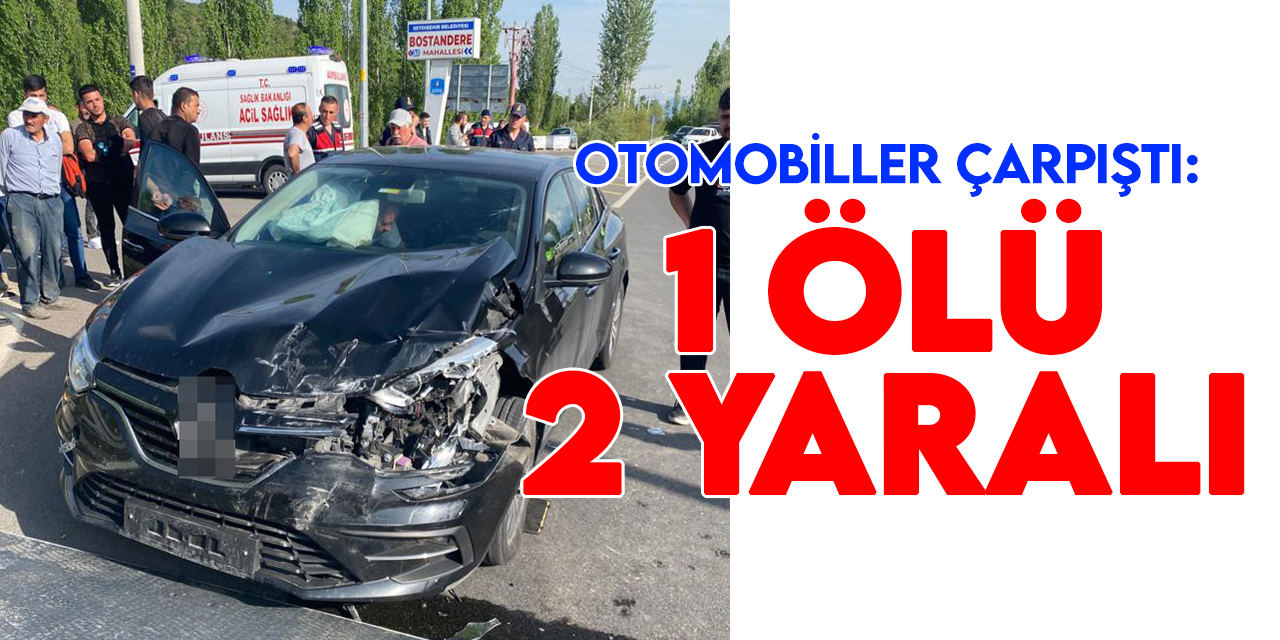 Konya’da iki otomobil çapıştı: 1 ölü, 2 yaralı