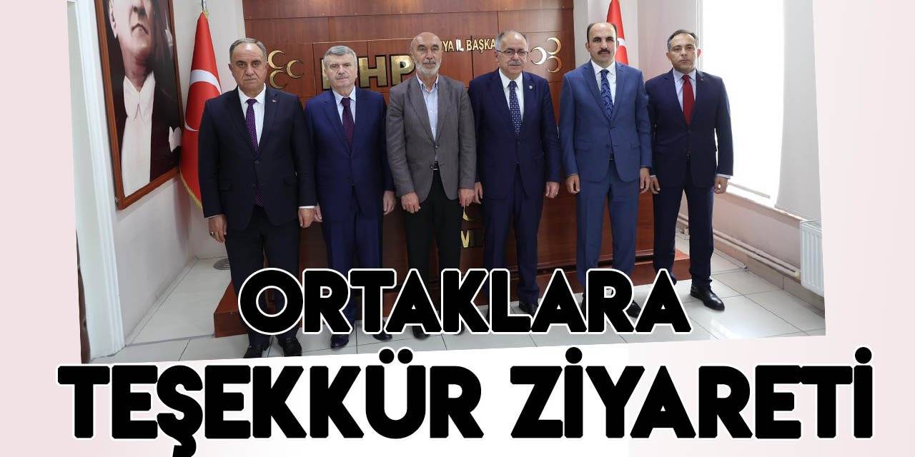 Ak Parti Konya’dan Cumhur İttifakı ortaklarına nezaket ziyareti
