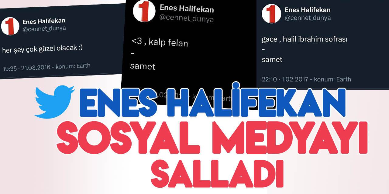 "Enes Halifekan" hesabının şifreli mesajları Twitter'da gündem oldu