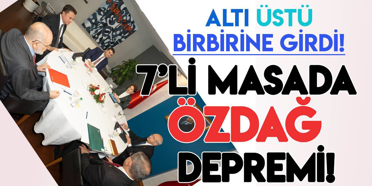 "Ümit Özdağ"ın kendini "İçişleri Bakanı" ilan etmesi Yedili Masayı fena karıştırdı! Açıklamalar peş peşe geldi!