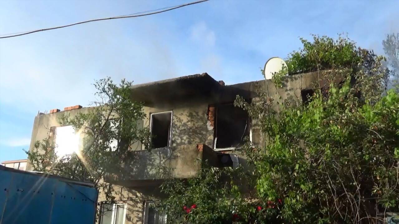 Muratlı’da ev yangını
