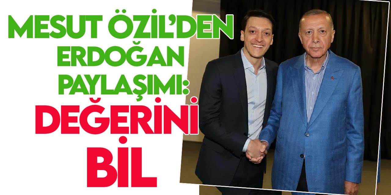 Mesut Özil'den anlamlı Erdoğan paylaşımı