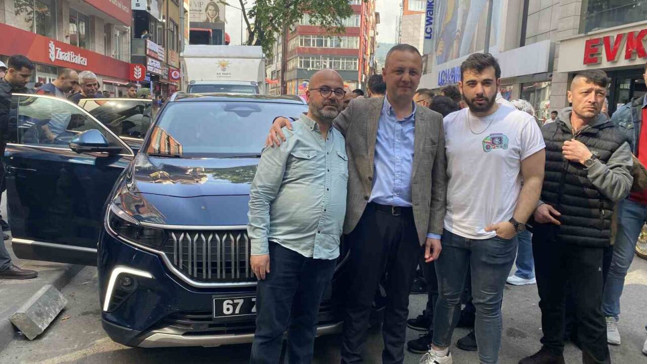 Kent merkezinde TOGG’a sevgi seli