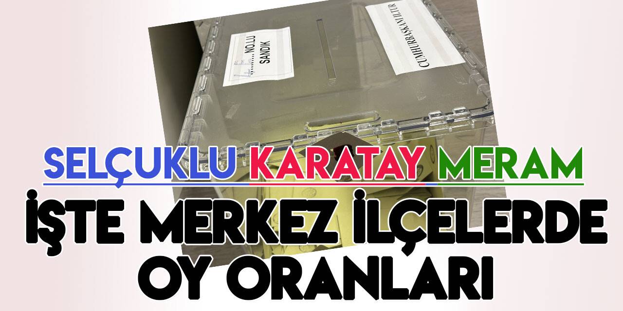 Cumhurbaşkanlığı 2. Tur  seçimi Konya merkez ilçe oy oranları