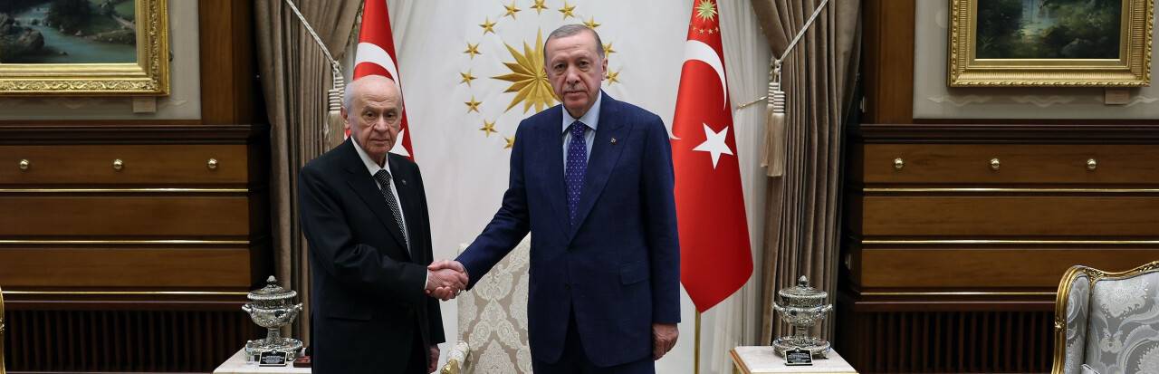 Cumhurbaşkanı Erdoğan, MHP Genel Başkanı Bahçeli’yi kabul etti