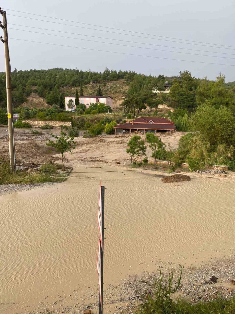 Ev ve araçlar sular altında kaldı, hayvanlar telef oldu