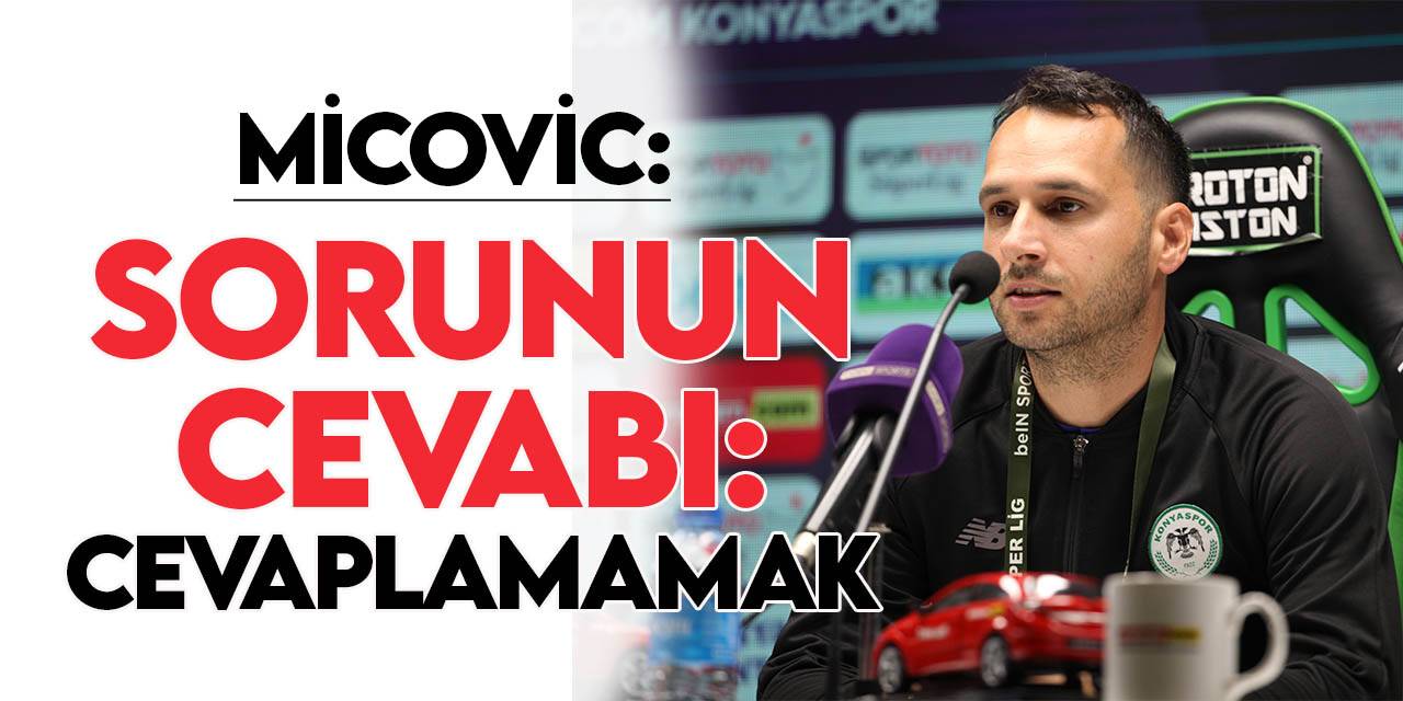 Konyaspor Antrenörü Micovic'e kırmızı kart sorusu