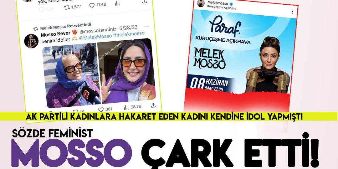 Melek Mosso tepkiler üzerine geri adım attı
