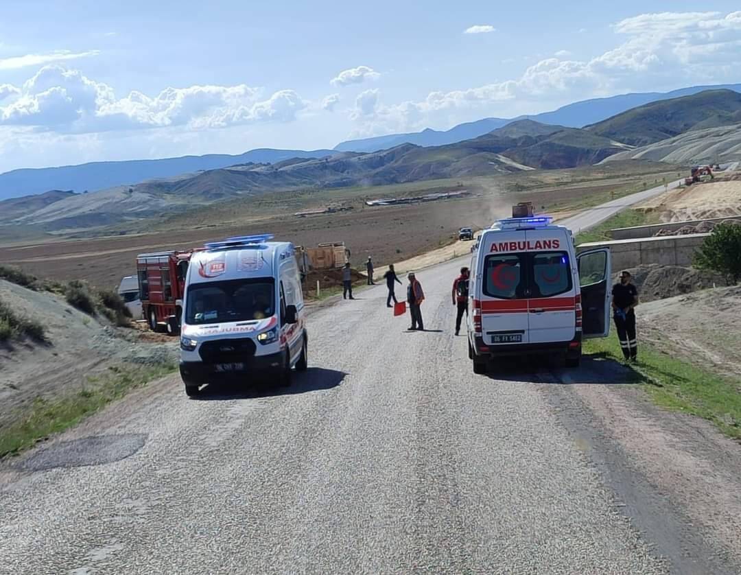 İşçi servisi şarampole yuvarlandı: 6 yaralı