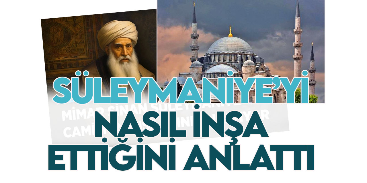 Mimar Sinan, Süleymaniye Camii'ni nasıl inşa ettiğini anlattı