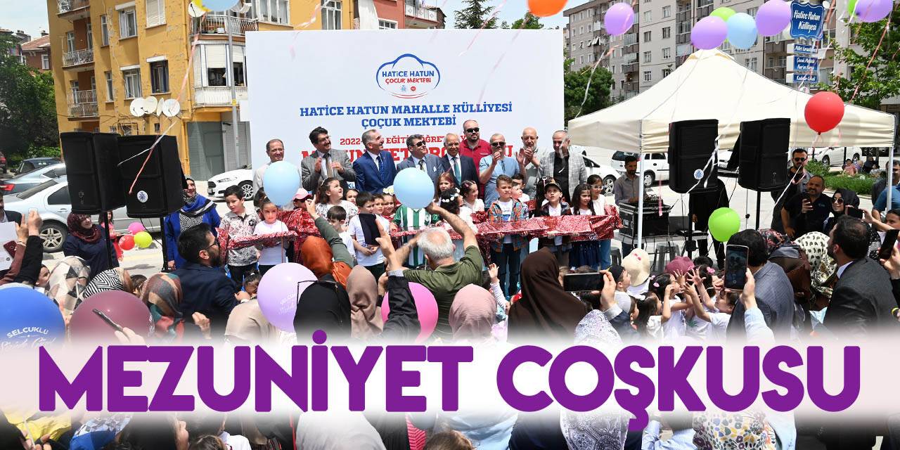 Hatice Hatun Külliyesi'nde mezuniyet coşkusu
