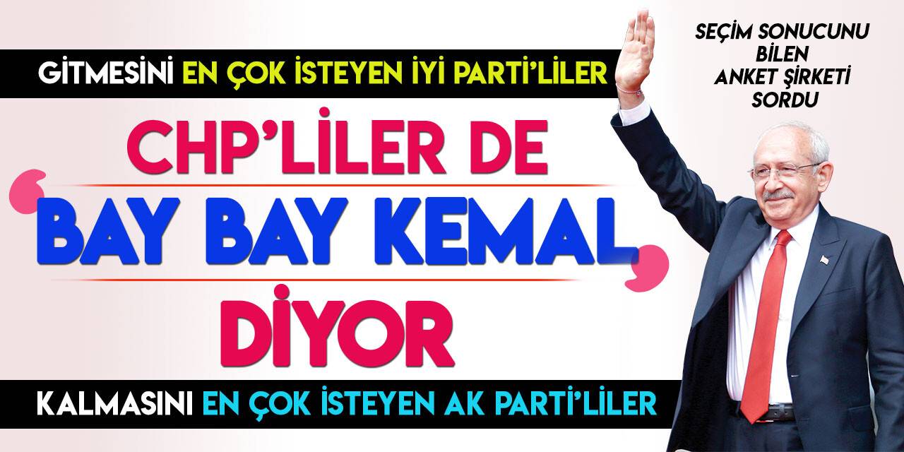CHP'lilerin çoğunluğu Kılıçdaroğlu'nun gitmesini istiyor!