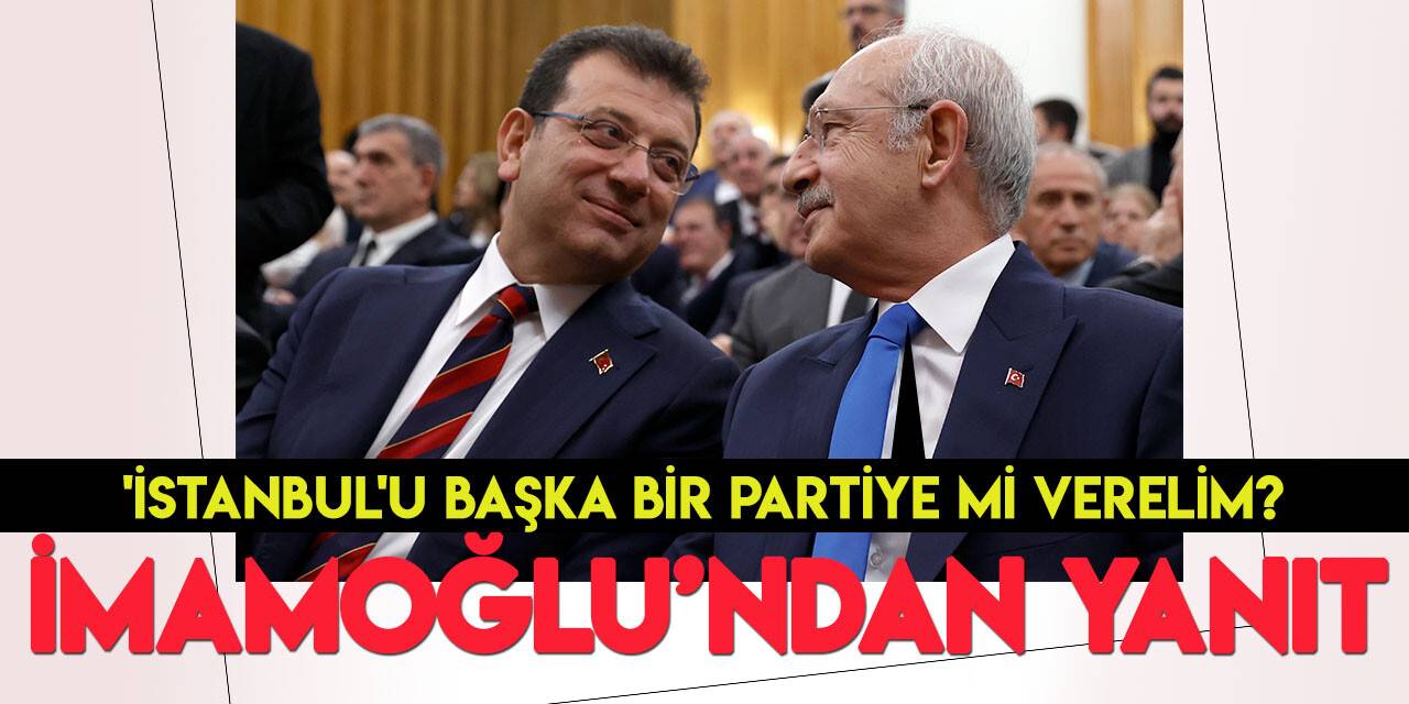 İmamoğlu'na "CHP Genel Başkanlığına aday mısınız?" diye soruldu