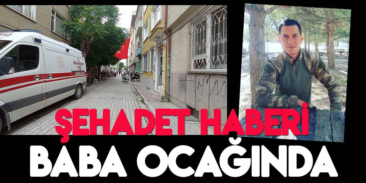 Konyalı askerin şehadet haberi baba ocağına  ulaştı