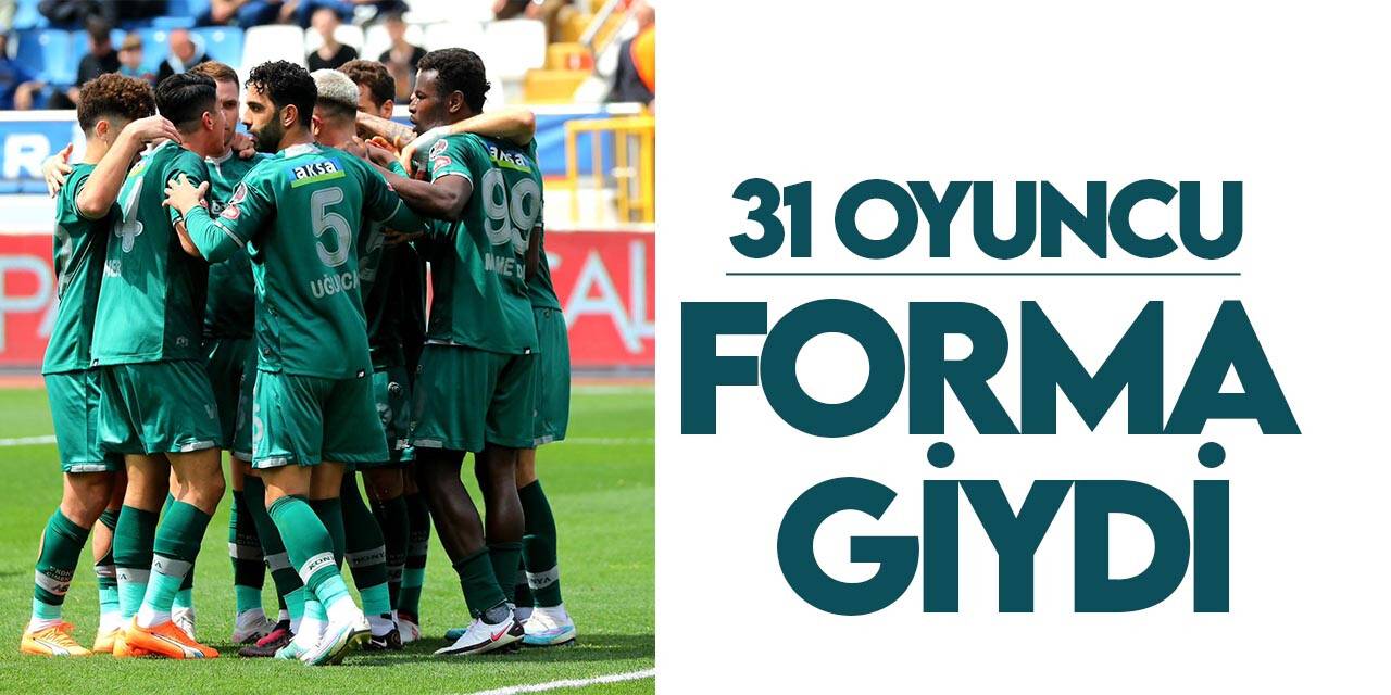 Konyaspor'da 31 farklı isim forma giydi