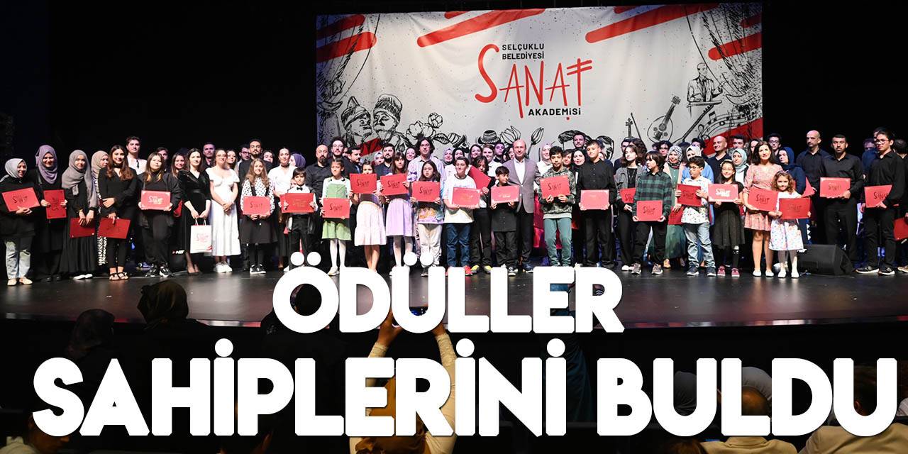 Selçuklu Sanat Akademisi tiyatro ödülleri sahiplerini buldu