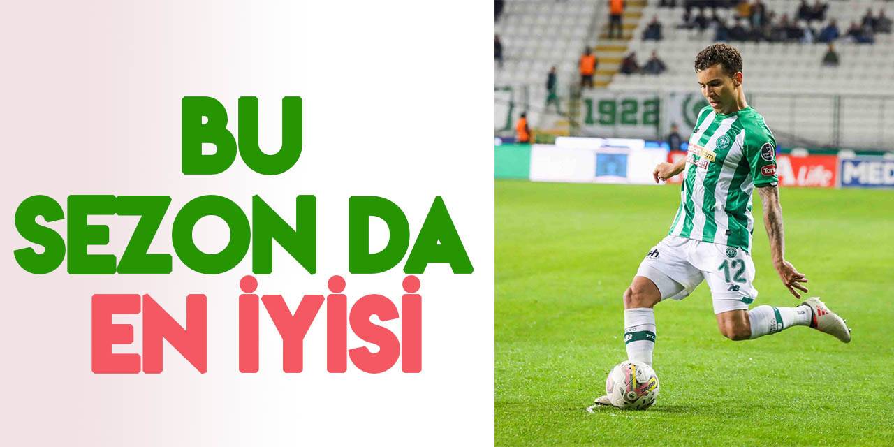 Konyasporlu Guilherme bu sezon da en iyisi