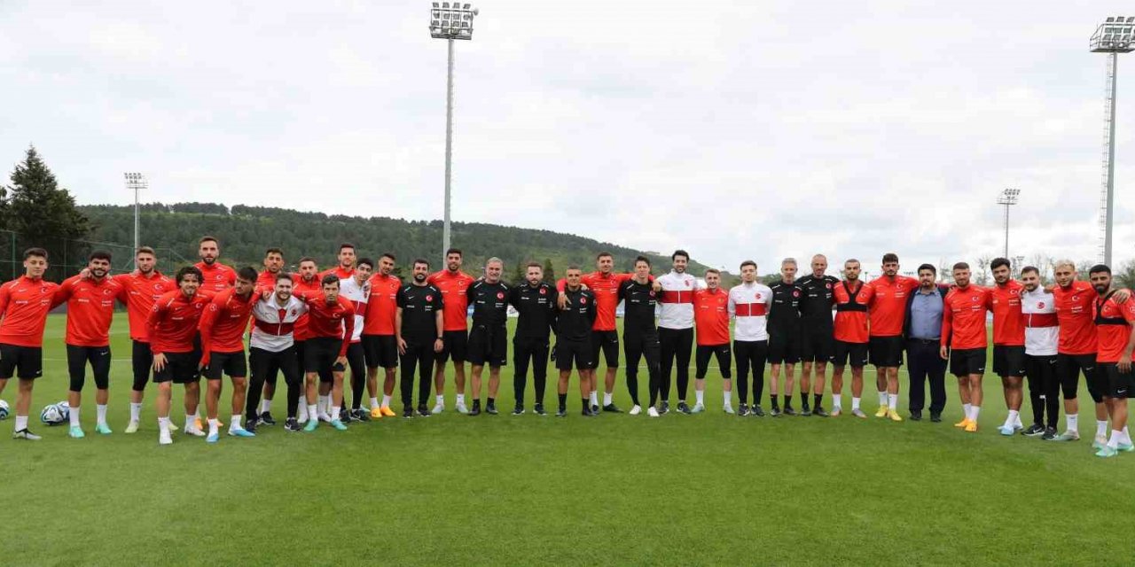 A Milli Futbol Takımı, Letonya maçı hazırlıklarını sürdürdü