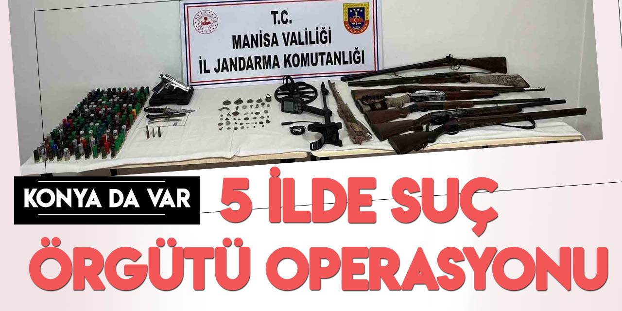 5 ilde eş zamanlı suç örgütü operasyonu: 57 gözaltı
