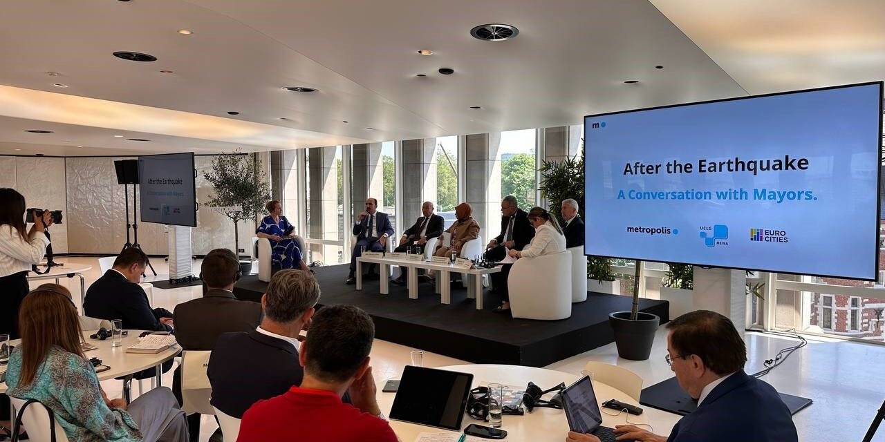 UCLG Başkanı Altay Brüksel’de Konya’nın deprem bölgesindeki çalışmalarını anlattı
