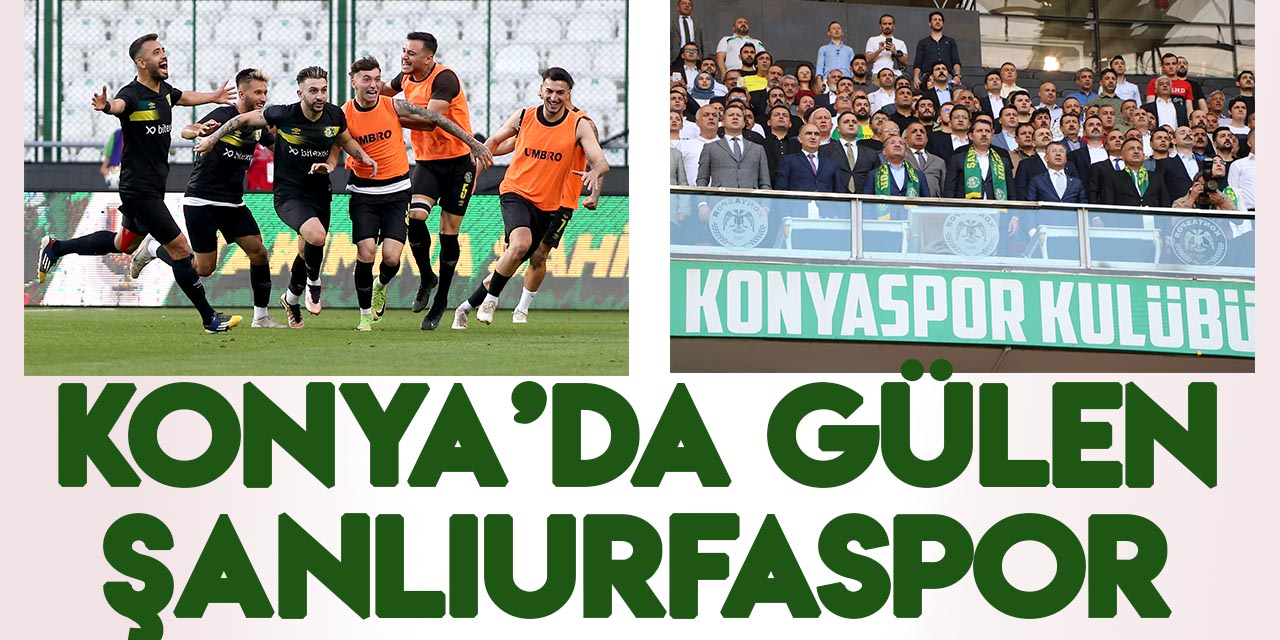 Konya'da 1. Lig biletini alan Şanlıurfaspor oldu