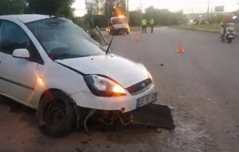 Trafik kazasında 2 yaralı