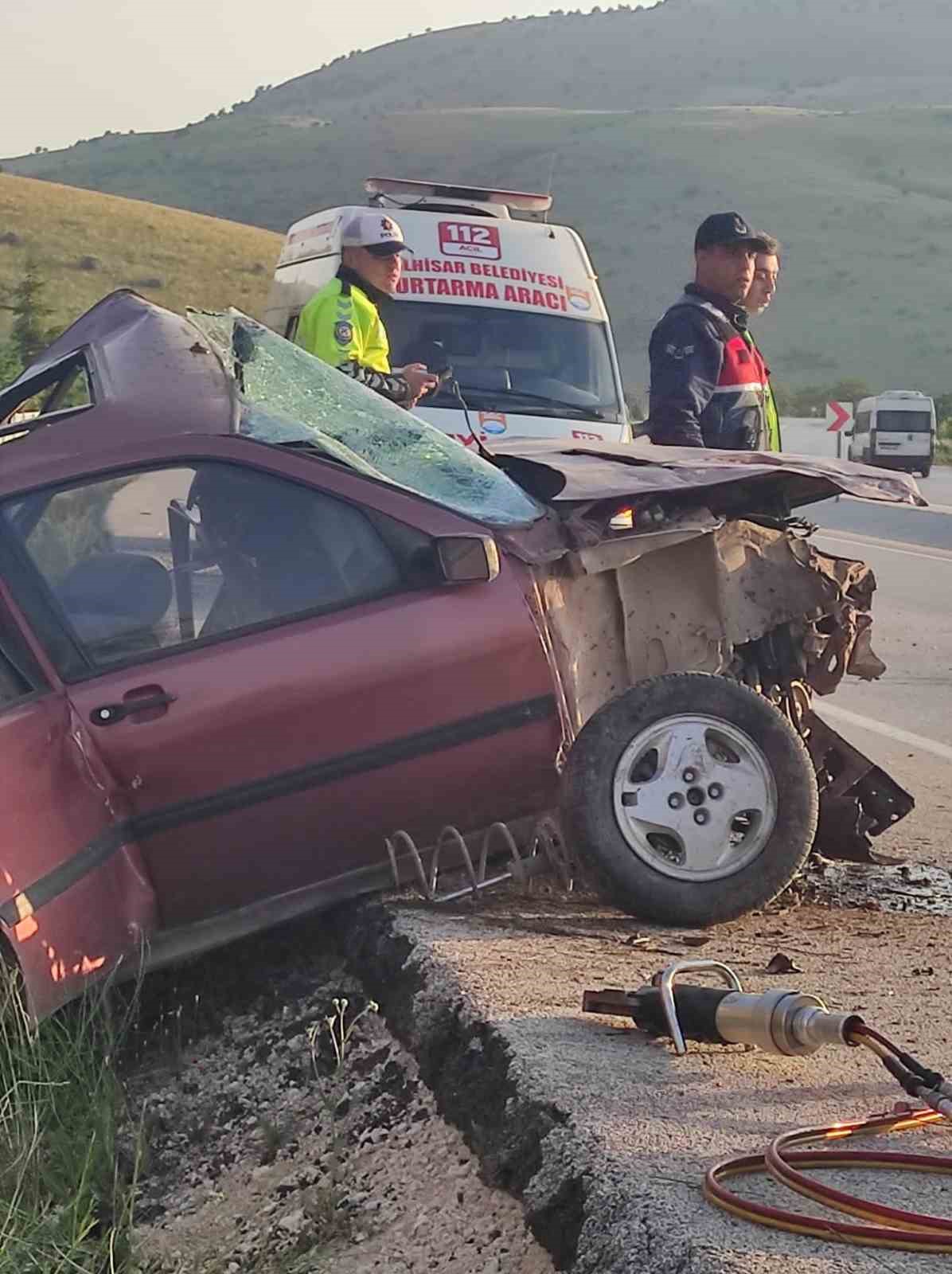 Burdur’da trafik kazası: 2’si ağır 3 yaralı