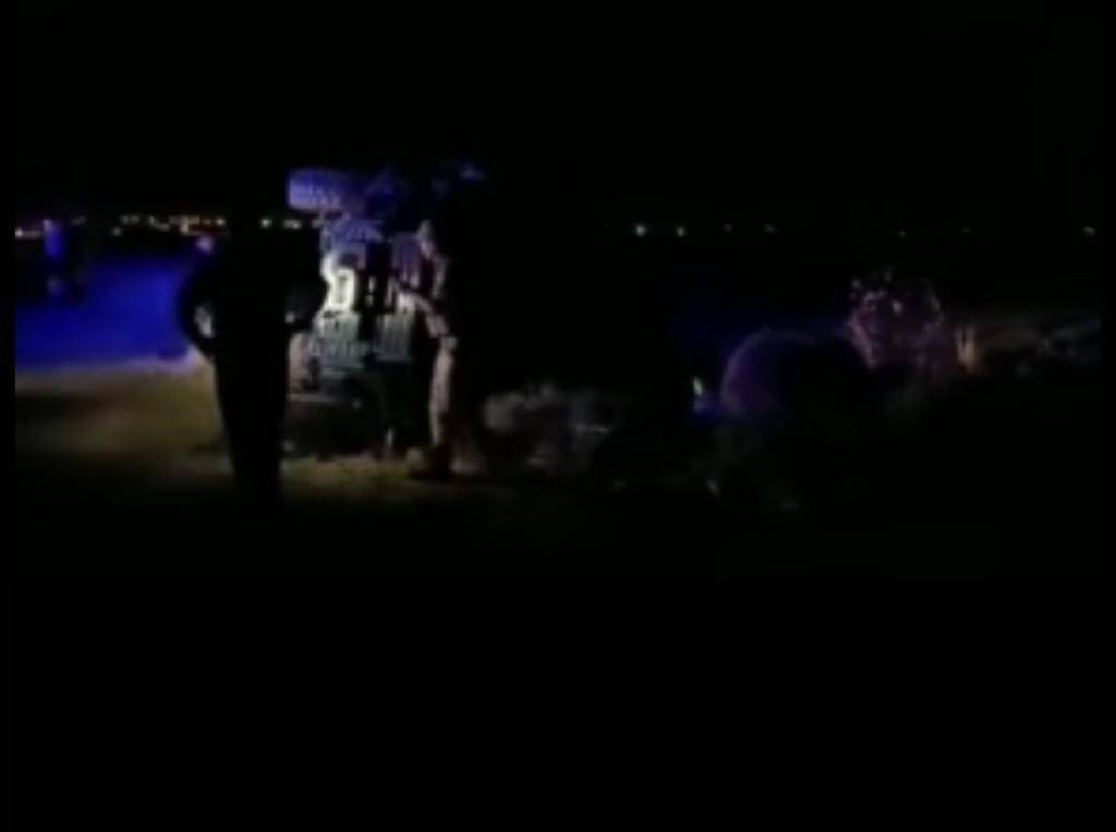 Askeri aracın devrilmesi sonucu iki personel yaralandı