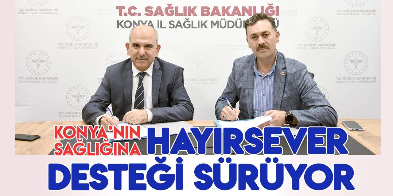 Konya'da hayırseverlerin sağlık yarışı devam ediyor