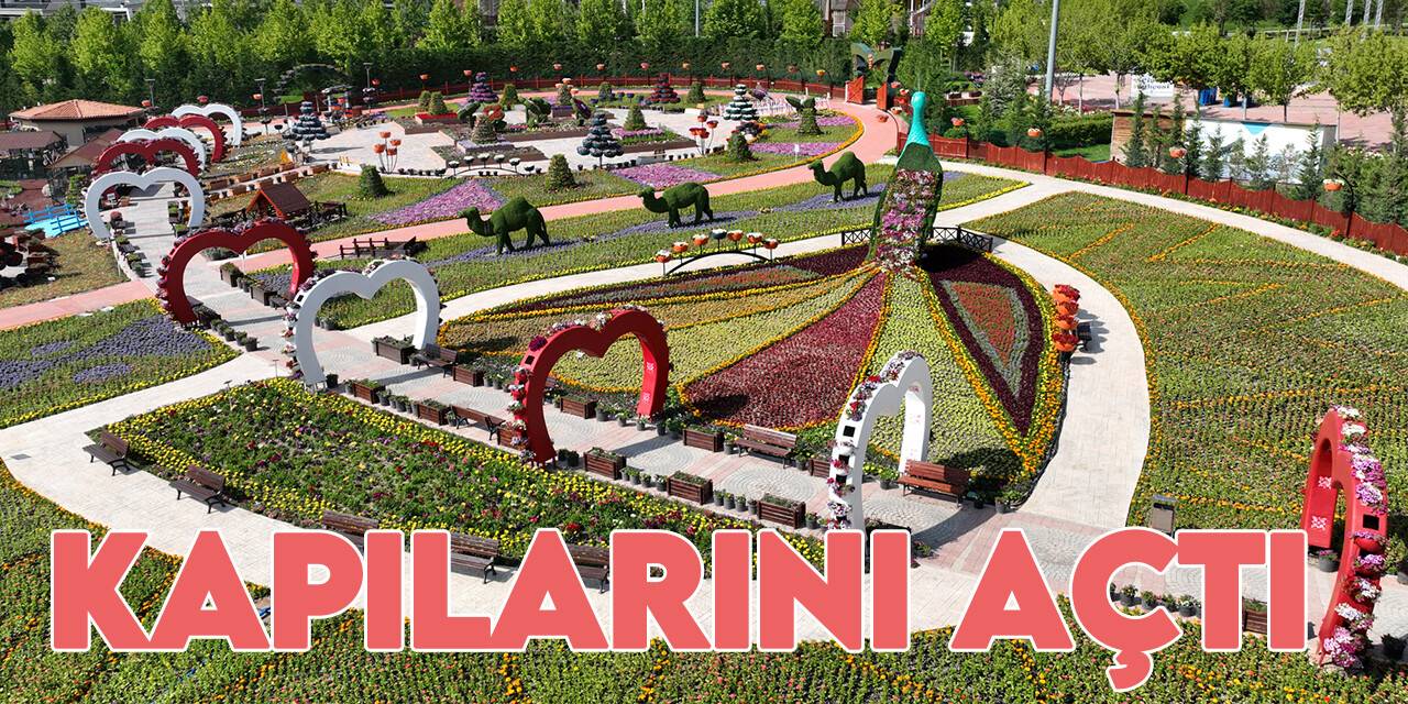 Selçuklu Çiçek Bahçesi yeni sezon için kapılarını ziyaretçilerine açtı