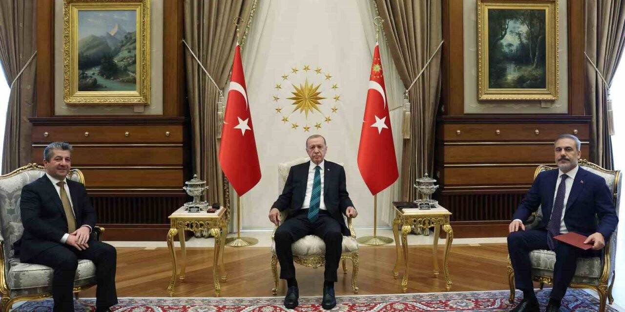 Cumhurbaşkanı Erdoğan, IKBY Başbakanı Mesrur Barzani’yi kabul etti