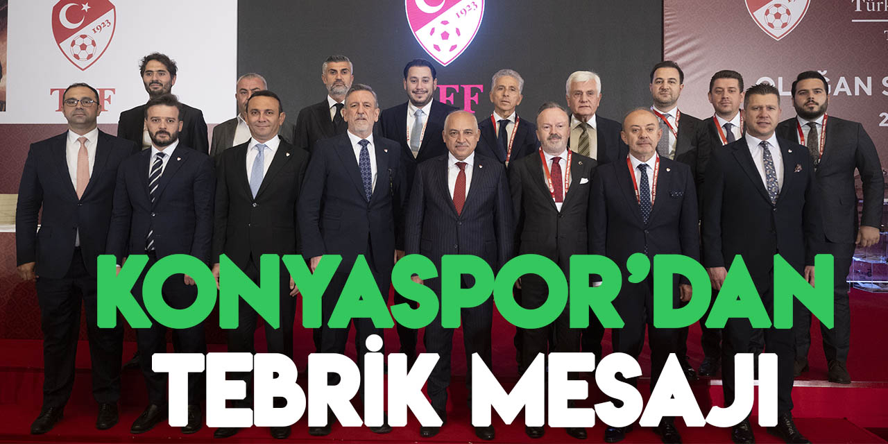 Konyaspor'dan TFF yönetimine tebrik