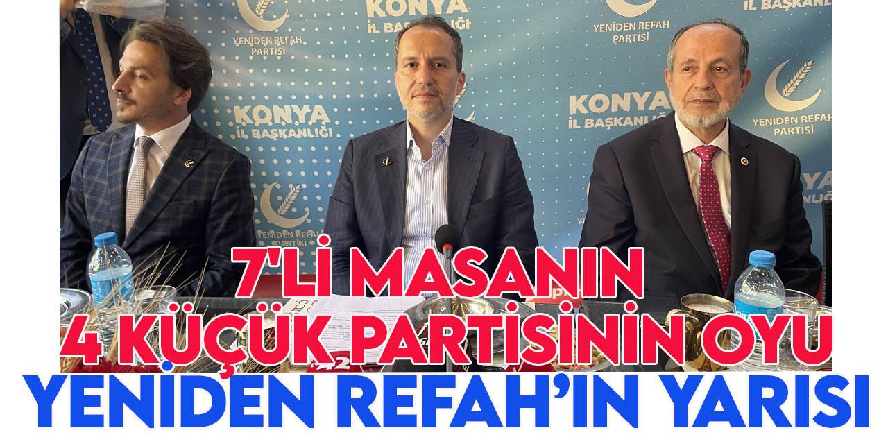 Yeniden Refah Partisi Genel Başkanı Fatih Erbakan Konya'da konuştu