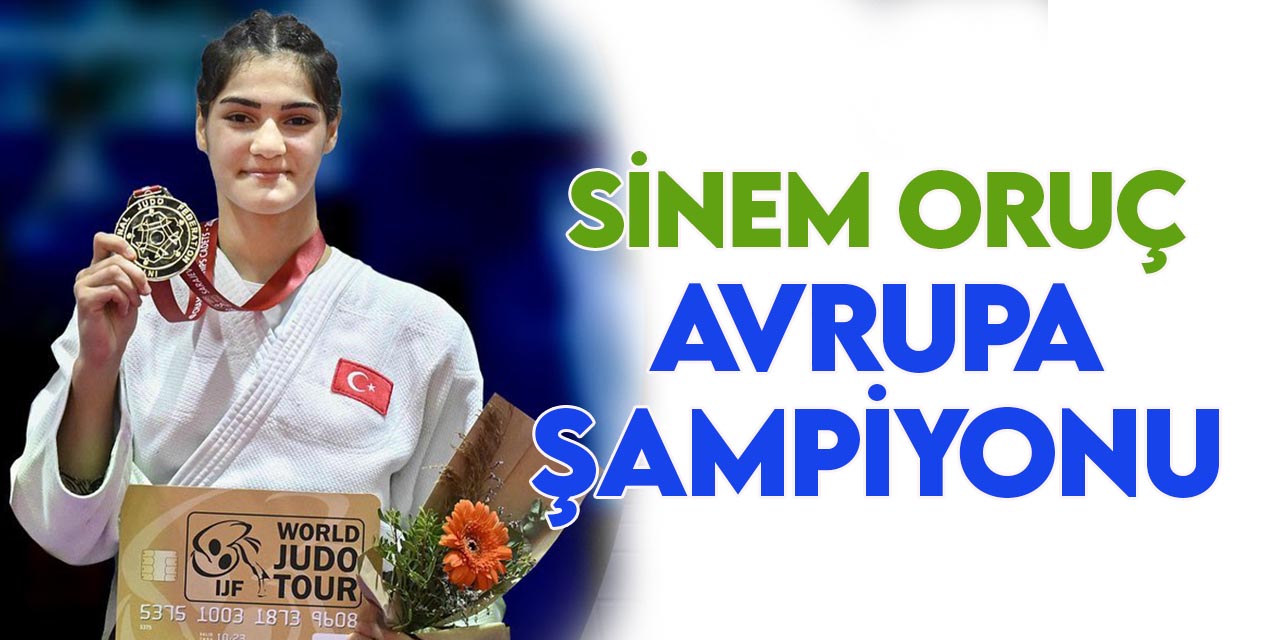 Konya Büyükşehir Belediyesporlu Milli sporcu Sinem Oruç, Avrupa Şampiyonu oldu
