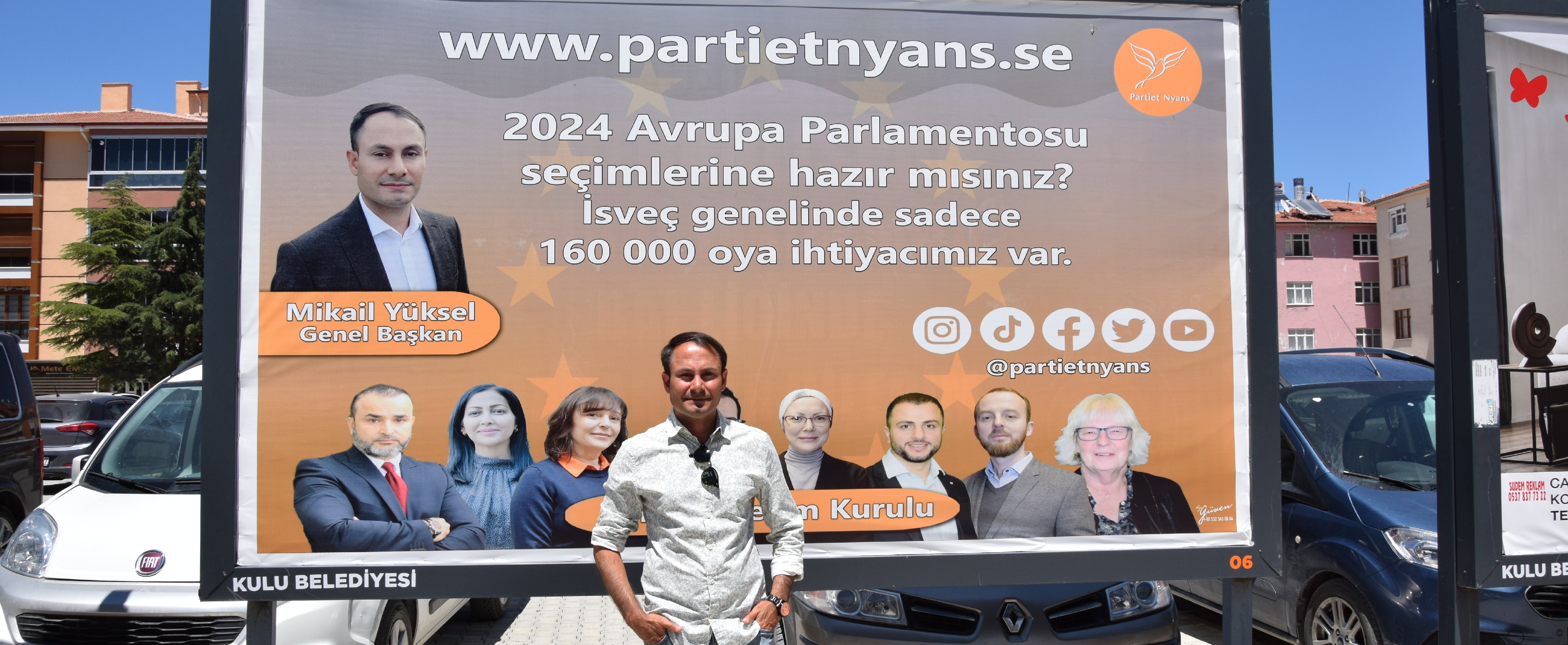 Türk asıllı siyasetçi Avrupa Parlamentosu seçimleri için Konya'daki hemşerilerinden oy istiyor