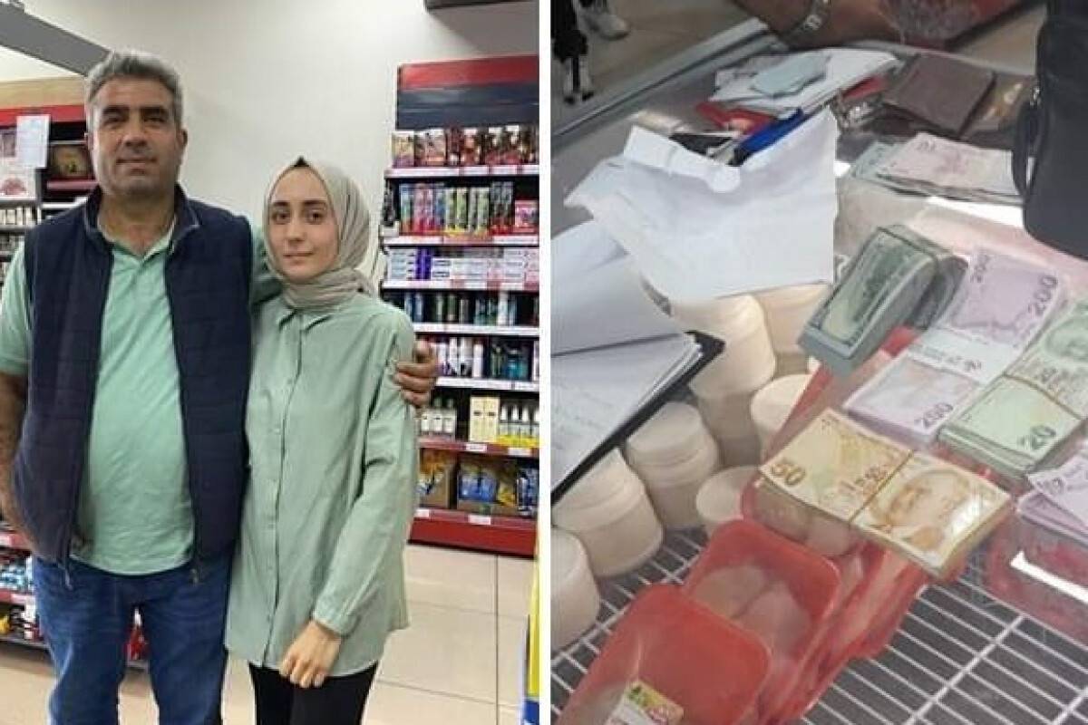 Kasiyer markette unutulan 350 bin lirayı sahibine teslim etti