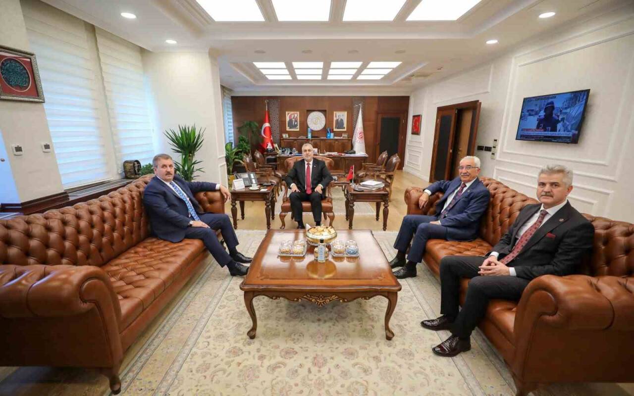 BBP Genel Başkanı Destici’den Bakan Işıkhan’a hayırlı olsun ziyareti