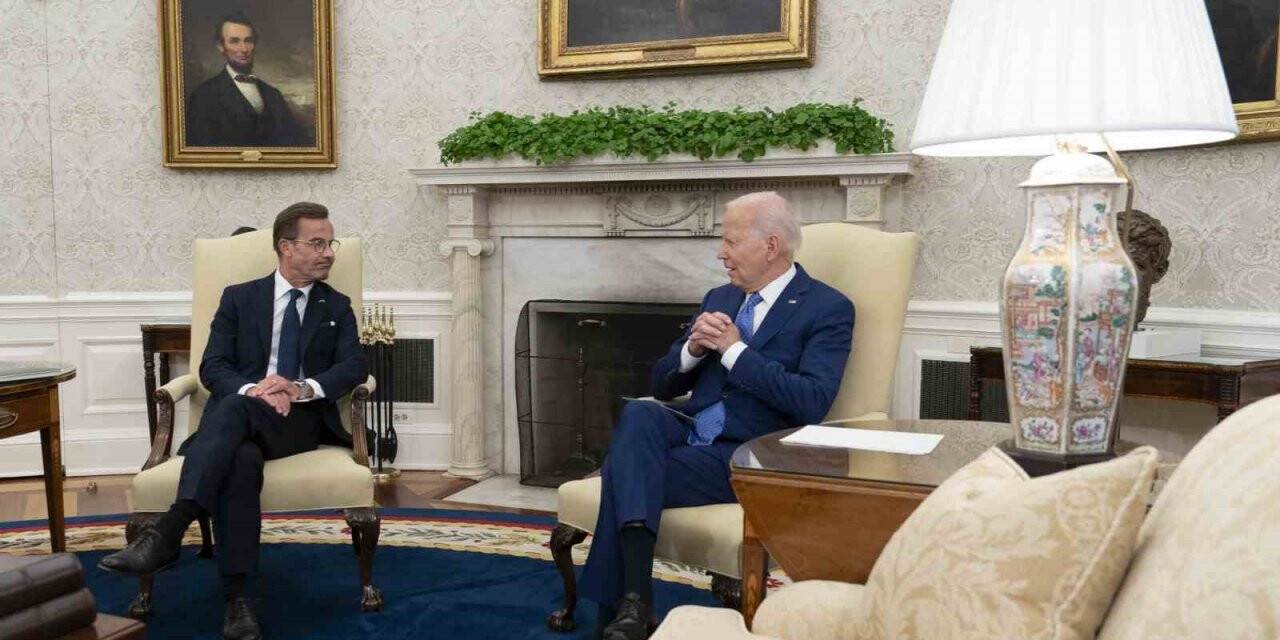 Biden ve Kristersson Beyaz Saray’da bir araya geldi