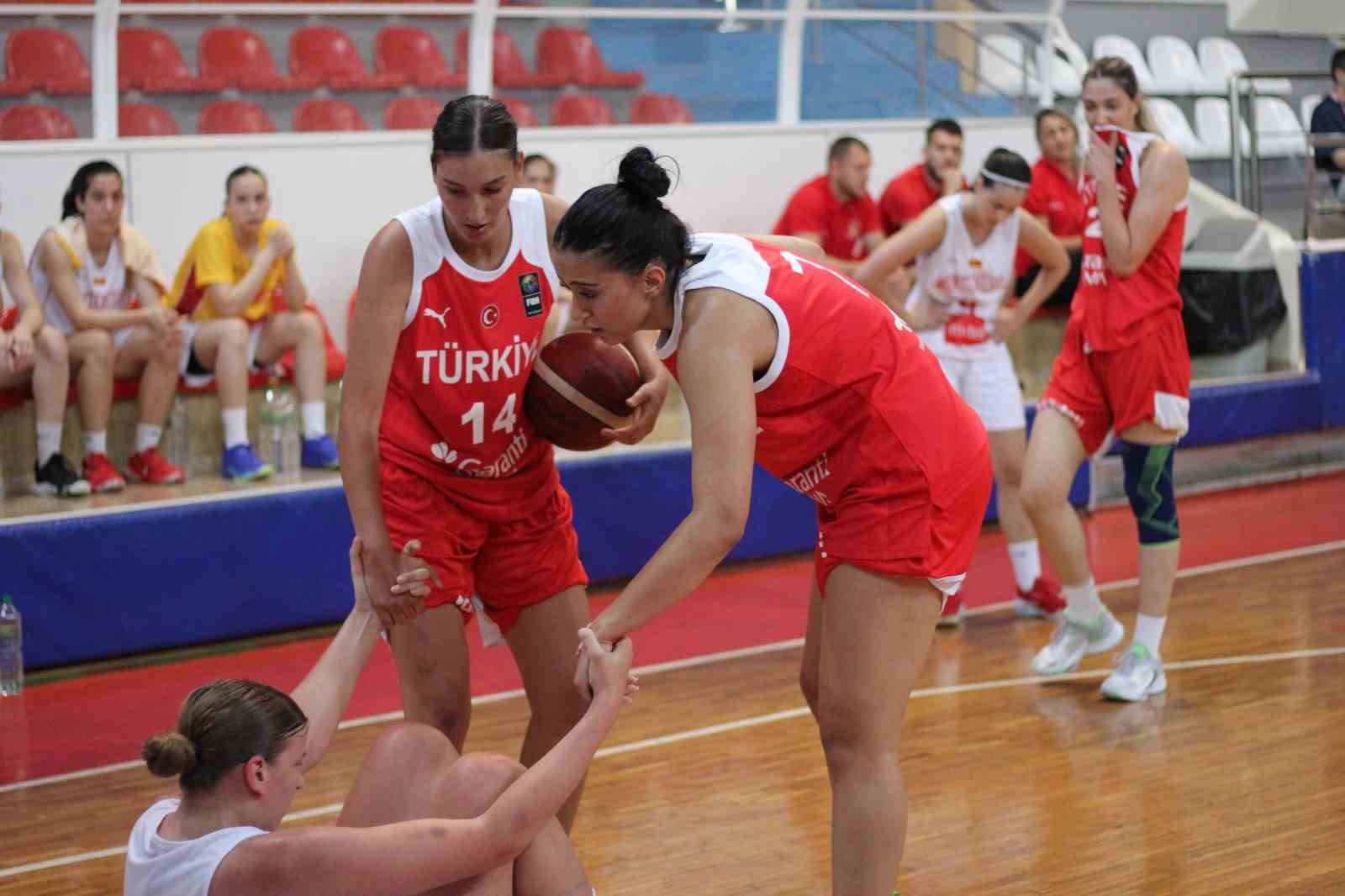 Hazırlık maçı: U20 Kadın Basketbol Milli Takımı: 63 - Karadağ: 73