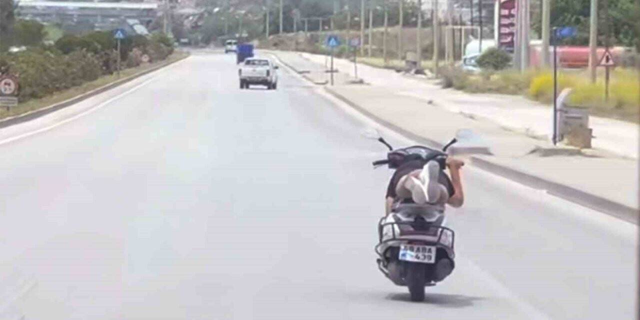 Motosiklete yatış çok pahalıya mal oldu!