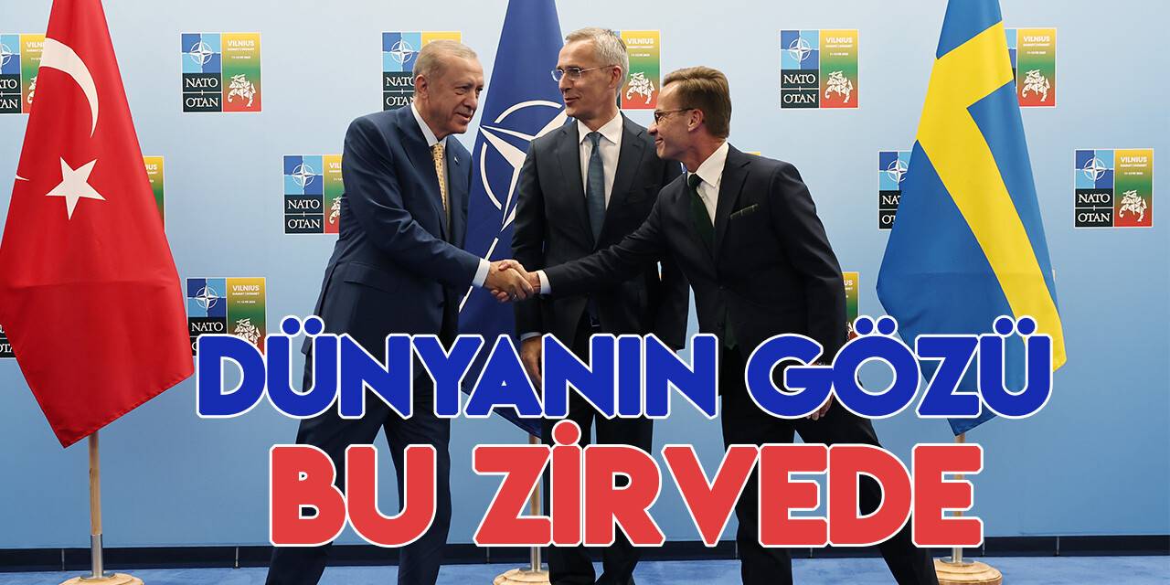 Cumhurbaşkanı Recep Tayyip Erdoğan, Stoltenberg ve Kristersson'la bir araya geldi