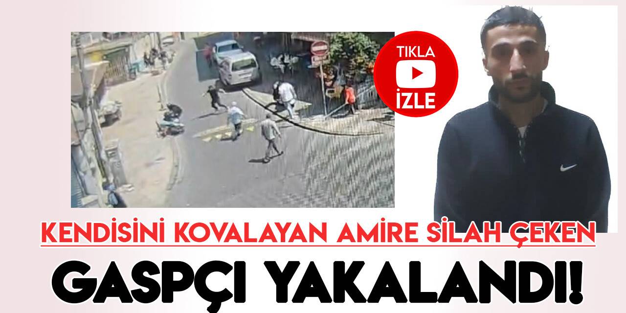 Polisin üzerine atlayarak düşürdüğü motosikletli gasp şüphelisi kovalamacayla yakalandı