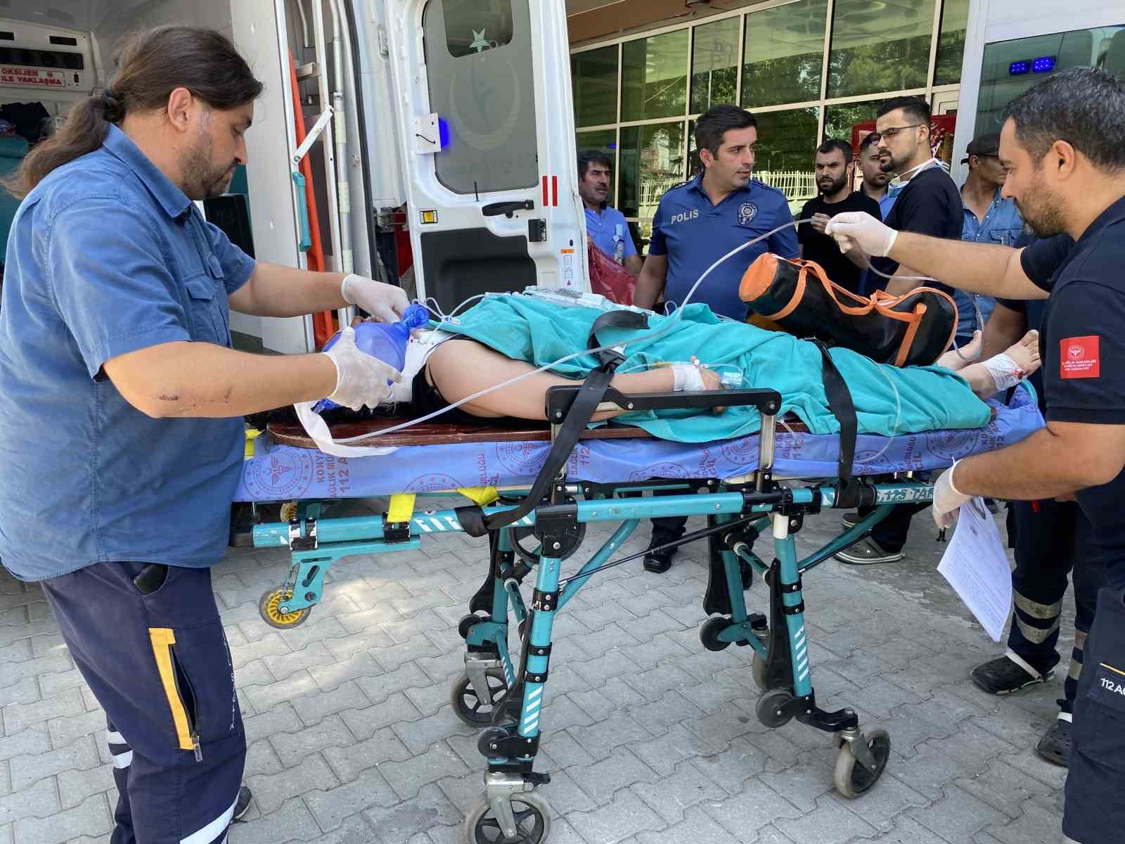 Konya’da 2. kattan düşen kadın yaralandı