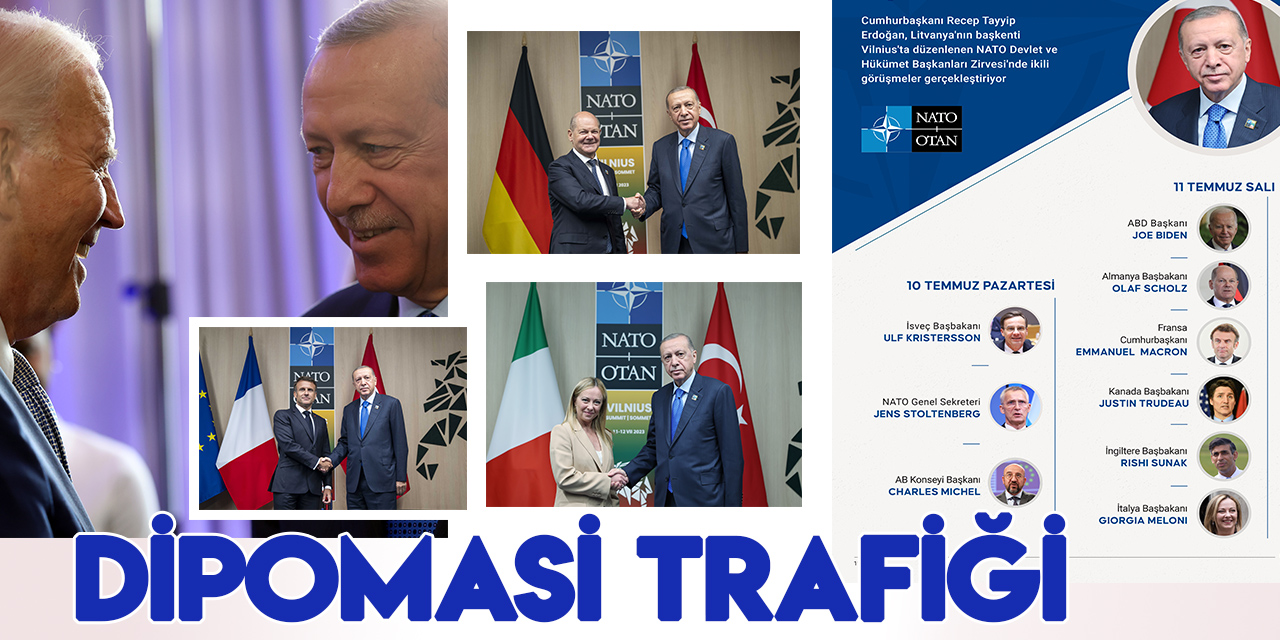 Cumhurbaşkanı Erdoğan'dan NATO Zirvesi'nde yoğun diplomasi trafiği