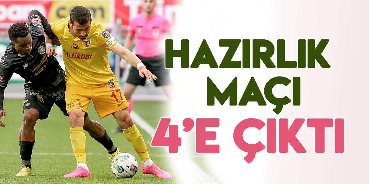 Konyaspor'da hazırlık maçı sayısı 4'e çıktı